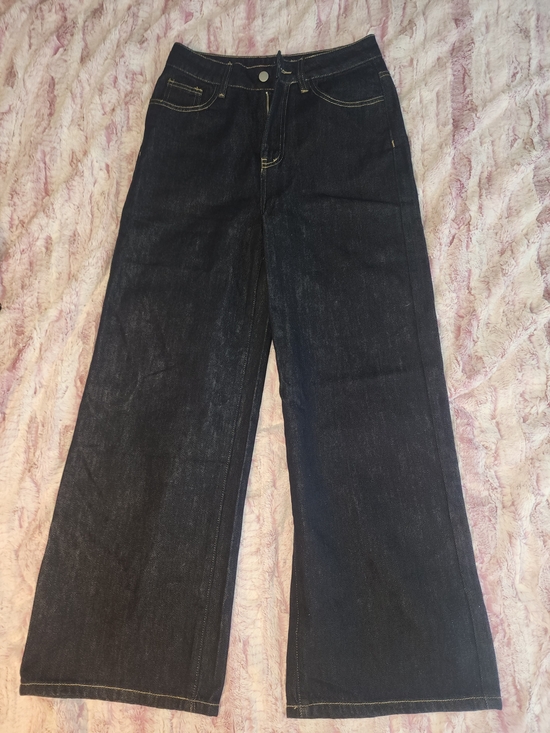 Commense Denim - COMMENSE Dark WASH Blue Wide-Leg Jeans